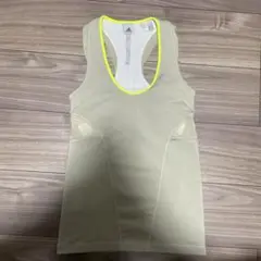 ステラマッカートニー adidas タンクトップ アイボリー/イエロー