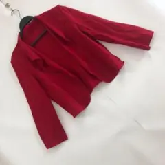 レディース ジャケット 赤 レッド シンプル オシャレ サイズM〜L
