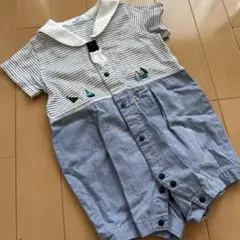 ファミリア　familiar ロンパース　セーラー風