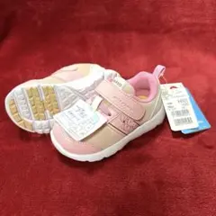 新品 14cm キッズ スニーカー すみっコぐらし しろくま ピンク 瞬足