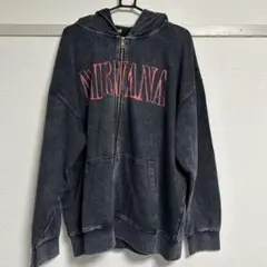 NIRVANA フロントジッパー付きパーカー美品