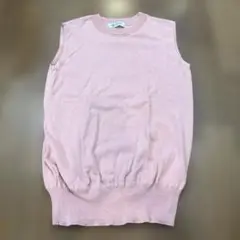 nano & CO ピンク ノースリーブニット