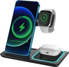 HOUOA ワイヤレス充電器 3in1 急速充電