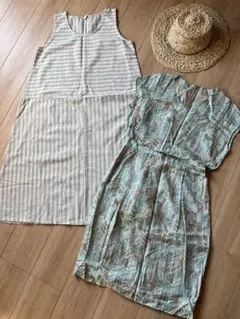 セット売り‼️破格　ストライプ　ボーダー　ワンピース　総柄　オシャレ
