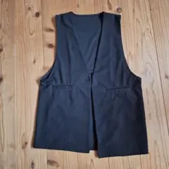 ジレ　ブラック　L