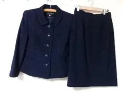 96617　A.Z.A.B.U　スカートスーツ上下　紺　１１