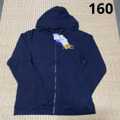 【新品】ped&mada ネイビー パーカー UVカット 160サイズ