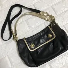 コーチ ポピー 本革ショルダー