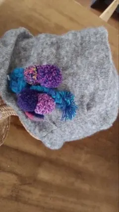 grace hat 帽子 ポンポン付き