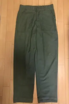 80s ベイカーパンツ　US ARMY OG-507 米軍　SCOVILLzip