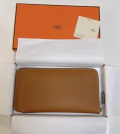 新品同様 エルメス財布 シルクイン シルクイン長財布 ゴールド