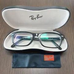 Ray-Ban ブラックフレーム メガネ ケース付き