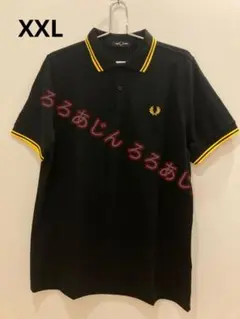 新品未使用 FRED PERRY ブラック ポロシャツ イエロー襟