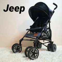 【美品】Jeep ジープ アドベンチャー プラス デニム バギー ベビーカー