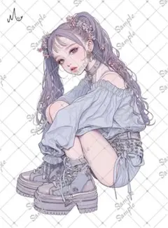 ℳ.オリジナル 人物ステッカー 7月新作 3-166