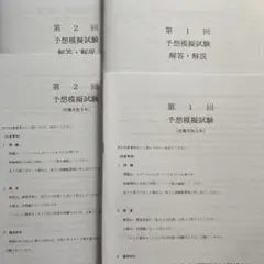 予想模擬試験セット 第1回 第2回 本日限定価格