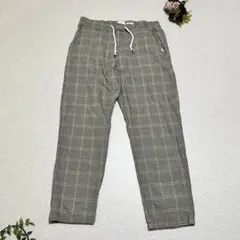 a1176【クイックシルバー】 テーパードフィット チェックパンツ M