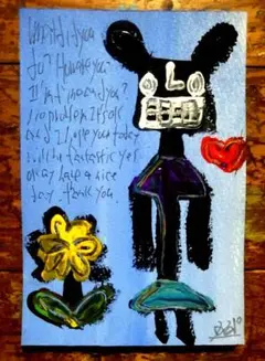 ken1作絵画 一点物ポストカード「the morning」