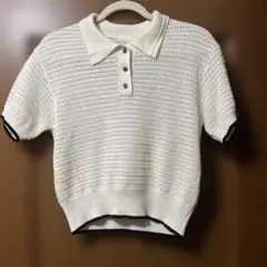 GU 編み上げTシャツ　Sサイズ