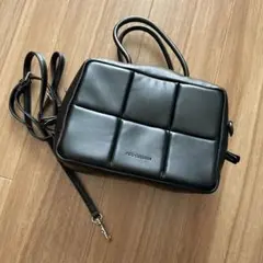 【ADD CULUM】ブラックショルダーバッグ