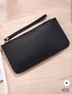 黒　クラッチウォレット