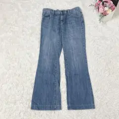 7077 ギャップ デニムパンツ シンプル カジュアル ジーンズ ストレート 青