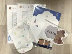 ファミリア 出生届 2種類　命名書 バスミトン ベビーフォトプロップス