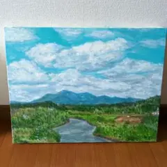 風景画 油彩 F6サイズ 2024年制作
