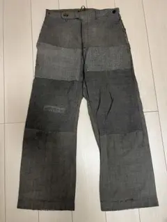 30’s ブラックシャンブレー ワークパンツ ごま塩 雰囲気系‼️ W31〜W32