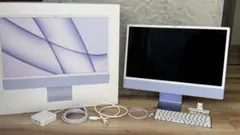 値下げ　Apple iMac M1 24インチ 16gb 512gb パープル