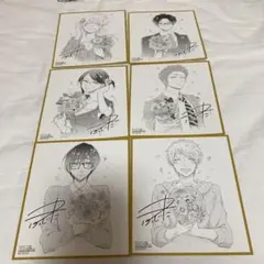 ヲタクに恋は難しい6点　非売品　6巻発売記念購入特典コンプリートセット　ミニ色紙