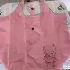 ひこにゃん　エコバッグ　ピーチピンク