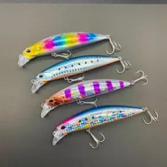 【4色セット】ヘビーシンキングミノー 青物 シーバス ヒラメ ルアー