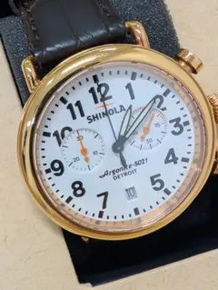 【正規稼働未使用】 シャイノラ QZ ラウンド デイト レディース 腕時計 箱付 シャイノラ｜shinola｜時計｜ランウェル｜ケース径41mm｜5気圧