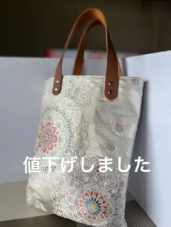 帯（刺繍）をリメイクしたバック