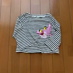 ストライプ柄 ピンクパンサー 長袖カットソー 2T