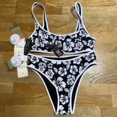 新品 VOLCOM ボルコムSKIMPY ビキニ 水着 ハイビスカス 花柄 S