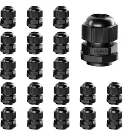 ケーブルグランド 20個パック PG13.5 防水 調節可能 6~12mm