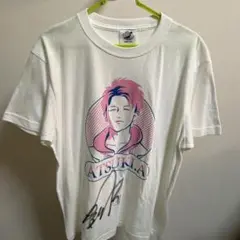 全日本プロレス青柳亮生TシャツMサイズ　サイン入り　AJPW