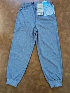 ①新品 S 夏用 男性用 ゆったり仕様 前開きリラックスパンツ 長ズボン ブルー