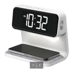 【ジャンク品】ニトリ ワイヤレス充電機能・ライト付き置き時計