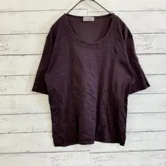 INTIME パープルTシャツ L レディース 綿100 カジュアル人気完売級