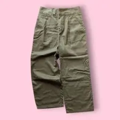 【GU】チノクロップドワイドパンツ 大人カジュアル ハイウエスト シーズンレス