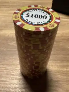 【レア】MONTE CARLO カジノチップ $1000 25枚セット 記念品
