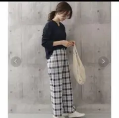 チェックサイドシームレスパンツ　アーバンリサーチ ドアーズ