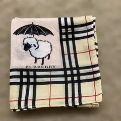 バーバリー　大判ハンカチ　羊柄　ノバチェック　ピンク　未使用新品