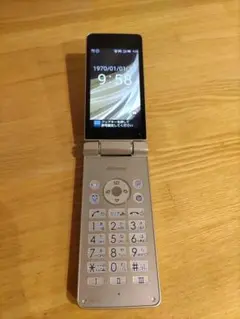 docomo 折りたたみ式携帯電話 ゴールド SH-02L