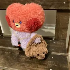 ぬいぐるみ用バック　１０cmサイズ くまちゃんバックテテ着用風