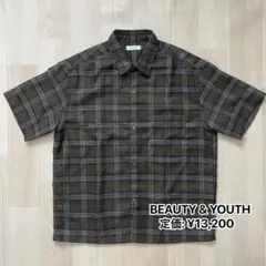 BEAUTY&YOUTH チェックシャツ (Mサイズ)