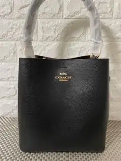 COACH ハンドバッグ ショルダー タウンバケット 黒 大きいサイズ